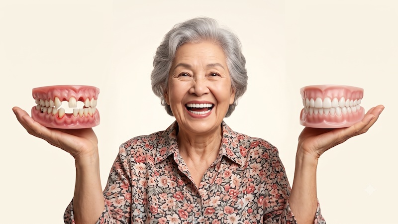 nướu khoẻ quyết định tuổi thọ của răng