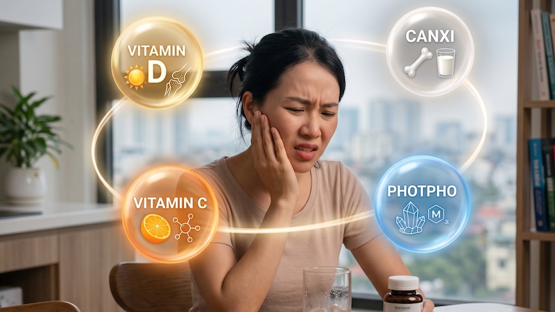 bị ê buốt răng là thiếu chất gì