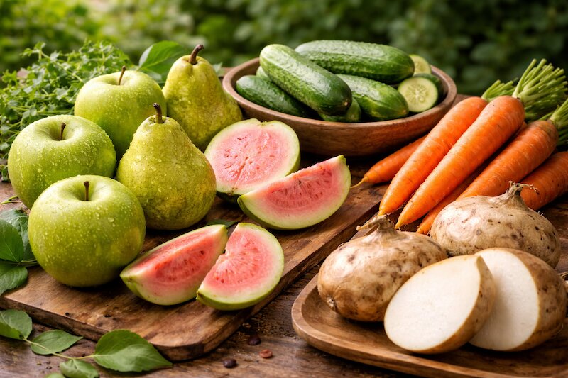 hôi miệng nên ăn thực phẩm giàu chất xơ cứng và nước