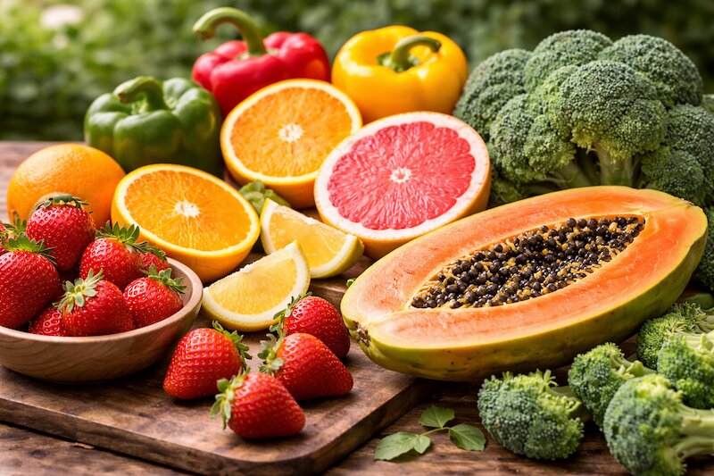 hôi miệng nên ăn thực phẩm giàu vitamin C