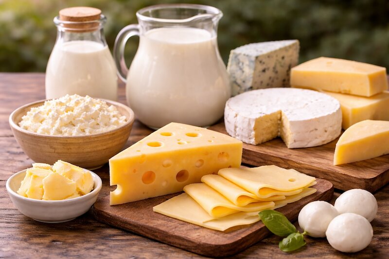 hôi miệng nên hạn chế phô mai và sữa động vật