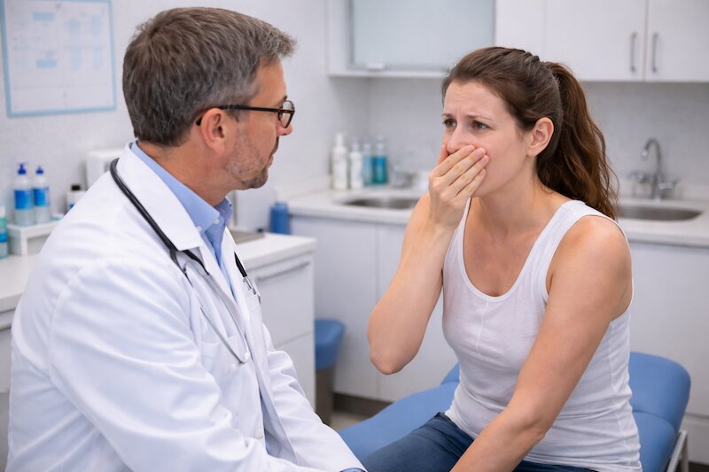 hôi miệng sau khi cắt amidan