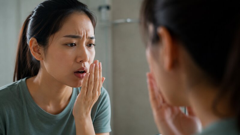 hơi thở có mùi kim loại
