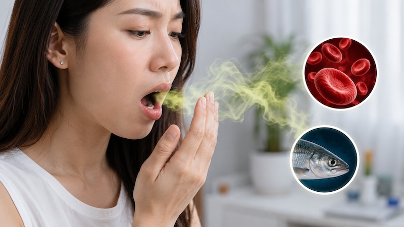 hơi thở có mùi tanh