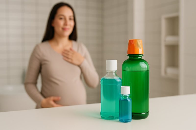 nước súc miệng cho bà bầu