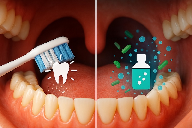 súc miệng trước hay đánh răng trước