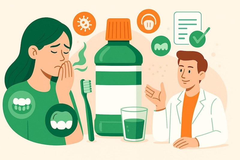 nước súc miệng trị hôi miệng