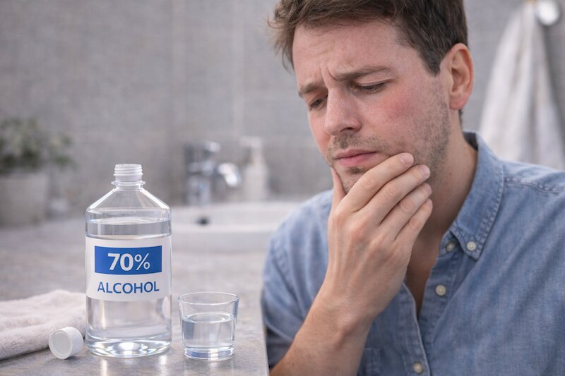 súc miệng bằng cồn có sao không